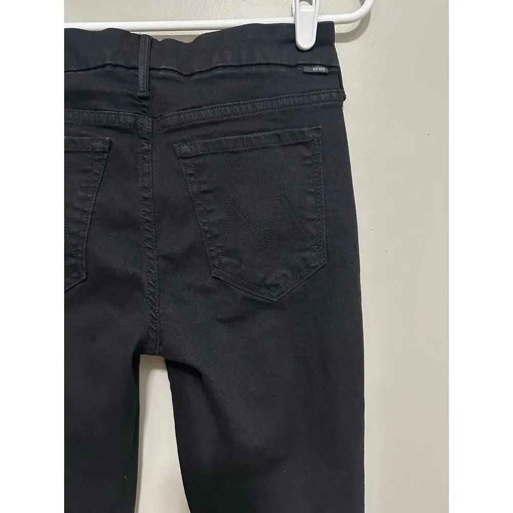 MOTHER The Looker Skinny Jeans in Not Guilty in Black Size 27 - Picture 6 of 10